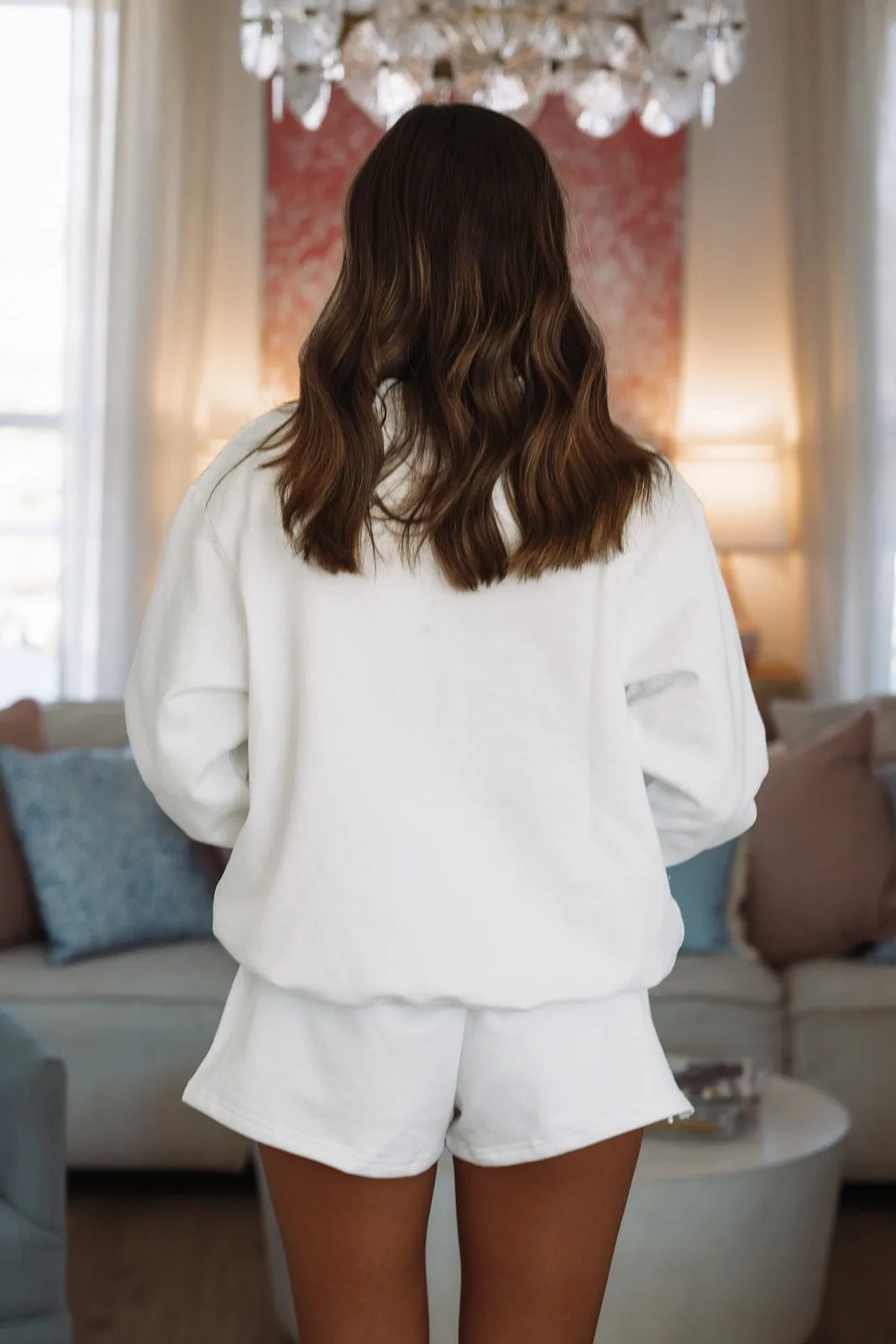 H&O Sweat Shorts - White sold by Hazel & Olive product image thumbnail 2