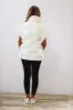 Woven Checks Puffer Vest -Ivory (FINAL SALE) sold by Hazel & Olive