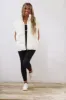 Woven Checks Puffer Vest -Ivory (FINAL SALE) sold by Hazel & Olive