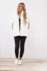 Woven Checks Puffer Vest -Ivory (FINAL SALE) sold by Hazel & Olive