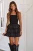 Walk Beside Me Mini Skirt - Black sold by Hazel & Olive