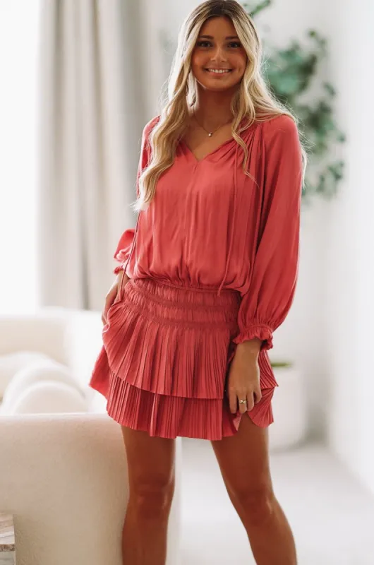 Seemingly Perfect Mini Dress - Rose Pink sold by Hazel & Olive