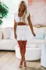 Luscious Mini Skirt - white sold by Hazel & Olive