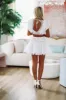 Luscious Mini Skirt - white sold by Hazel & Olive