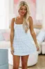 New Wave Athletic Tennis Mini Dress - Blue sold by Hazel & Olive