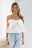 Annie Girl Crop Top - Ivory sold by Hazel & Olive