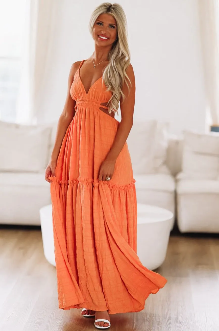 Summer Summer Time Maxi Dress - Orange sold by Hazel & Olive