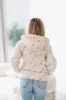 Charming Floral Puffer Jacket - Cream sold by Hazel & Olive