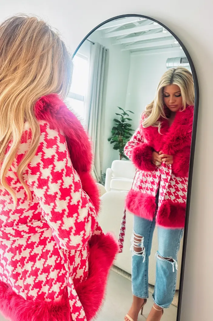 Exceptionally Chic Wool Coat - Pink sold by Hazel & Olive