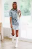 Everything Counts Denim Dress - Light Wash sold by Hazel & Olive