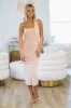 Blush Worthy Sequined Maxi Dress - Blush sold by Hazel & Olive