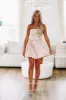 Beautiful Chaos Mini Dress - Pink and Gold sold by Hazel & Olive