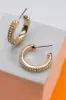 Pearl Hoop Earrings - Gold sold by Hazel & Olive