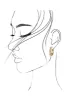 Pearl Hoop Earrings - Gold sold by Hazel & Olive