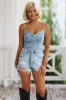 Denim Bustier Bodysuit - Denim sold by Hazel & Olive