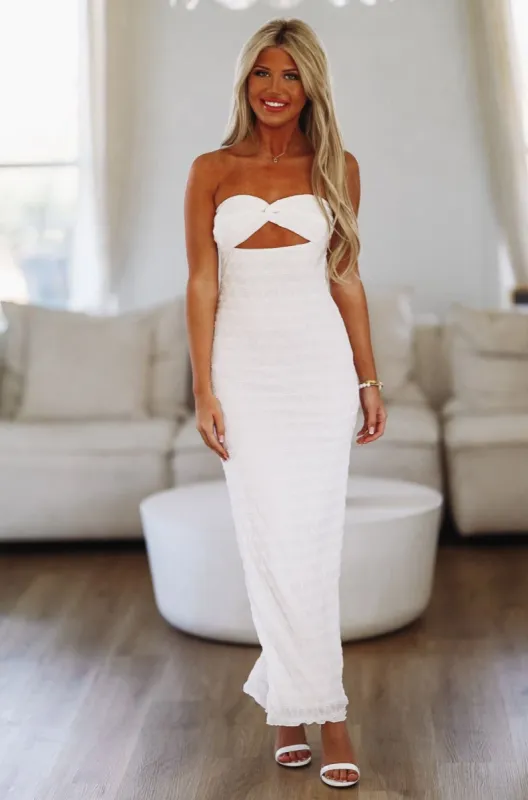 Real Love Maxi Dress - White sold by Hazel & Olive