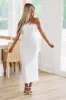Sparkle and Shine Maxi Gown - White sold by Hazel & Olive