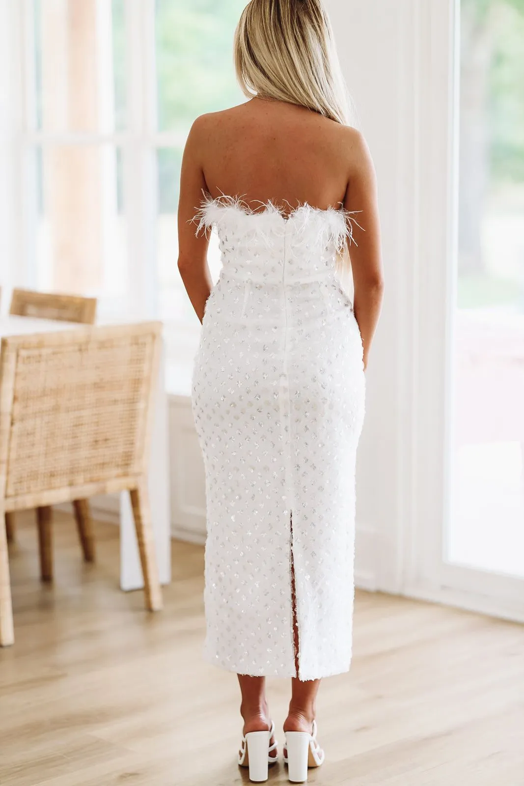 Sparkle and Shine Maxi Gown - White sold by Hazel & Olive product image thumbnail 3