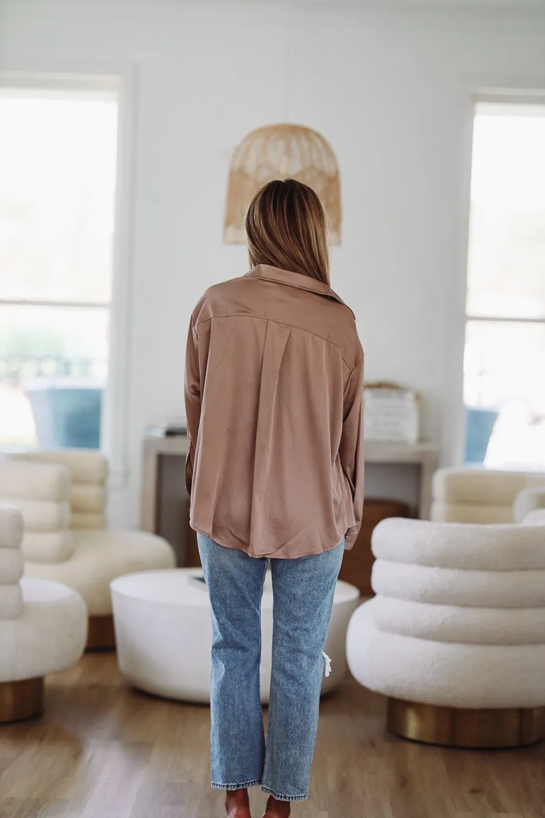 Mocha Me Crazy Crop Top and Shirt - Light Mocha sold by Hazel & Olive product image thumbnail 3