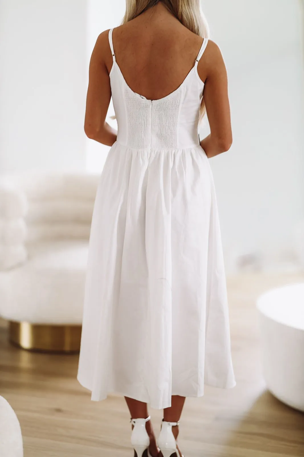 Everything Has Changed Midi Dress - Ivory sold by Hazel & Olive product image thumbnail 3