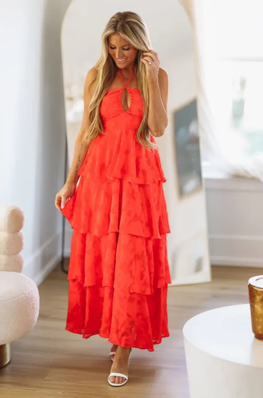 Sweet Escape Maxi Dress - Red sold by Hazel & Olive