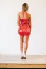 Radiant Me Mini Dress - Red sold by Hazel & Olive