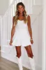 Bubbly Flare Mini Skirt - White sold by Hazel & Olive