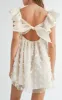 Butterfly Gardens Mini Dress - Cream sold by Hazel & Olive