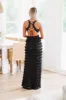 St Barts Bound Maxi Dress - Black sold by Hazel & Olive