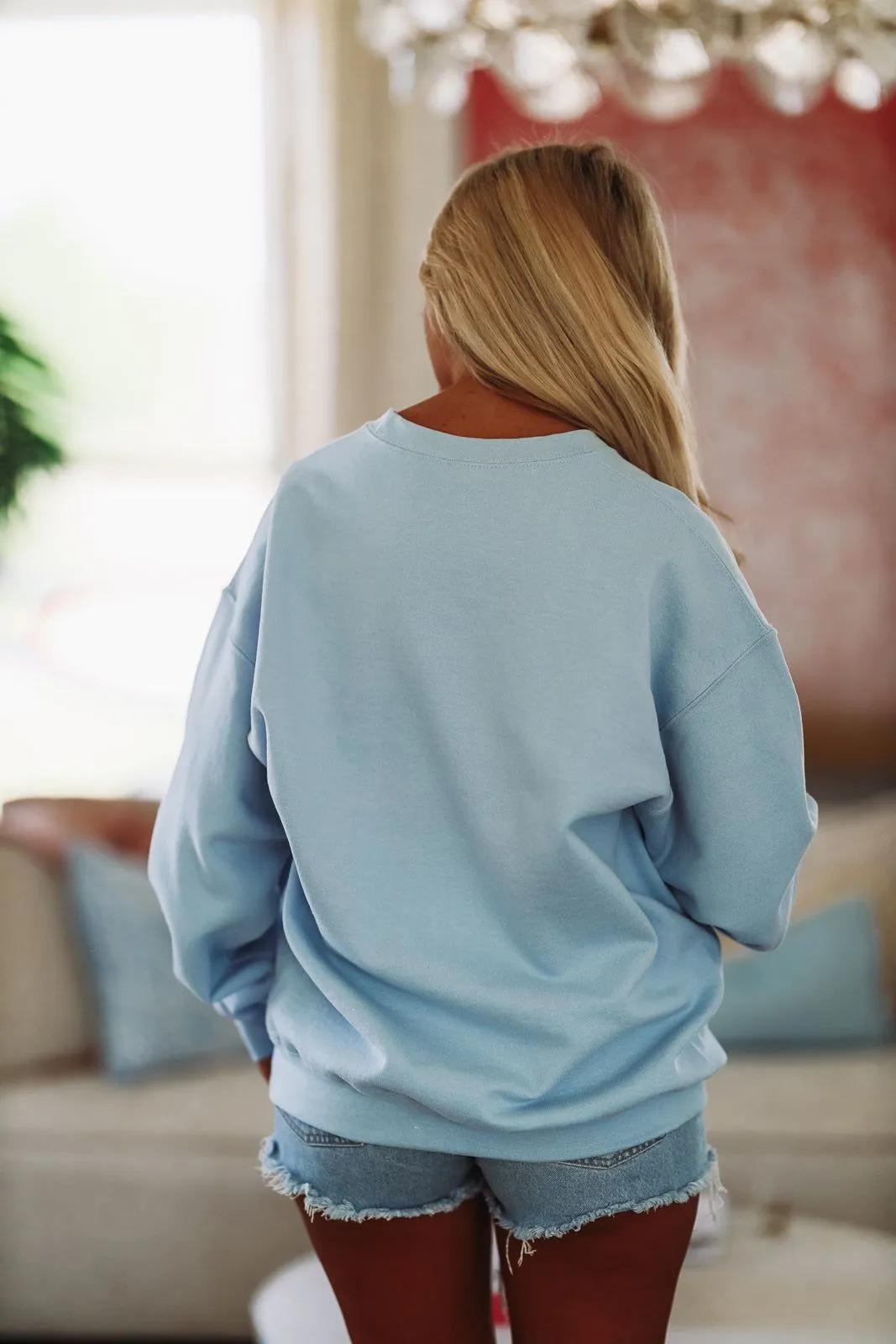 Dirty Martini Social Club Sweatshirt - Blue sold by Hazel & Olive product image thumbnail 2