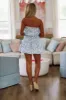 What You Want Mini Dress - White and Blue sold by Hazel & Olive