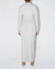 Smooth Stretch Ruched Maxi Dress | Light Grey sold by KHY