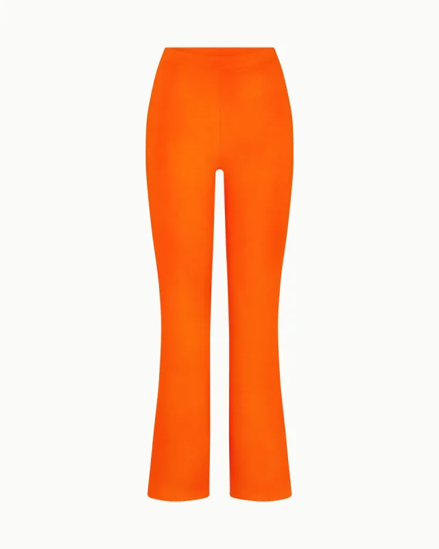 Sueded Stretch Low Rise Pant | Papaya sold by KHY