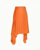 Sleek Stretch Asymmetrical Skirt | Papaya sold by KHY