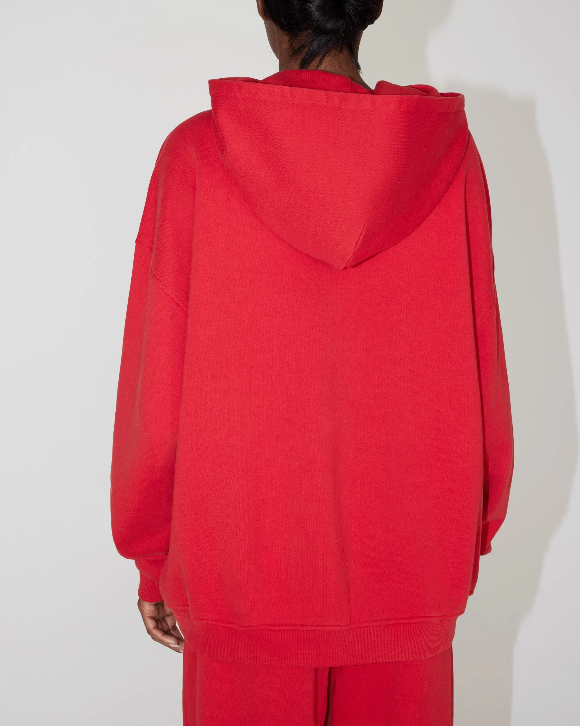 Fleece Oversized Hoodie | Red sold by KHY product image thumbnail 5