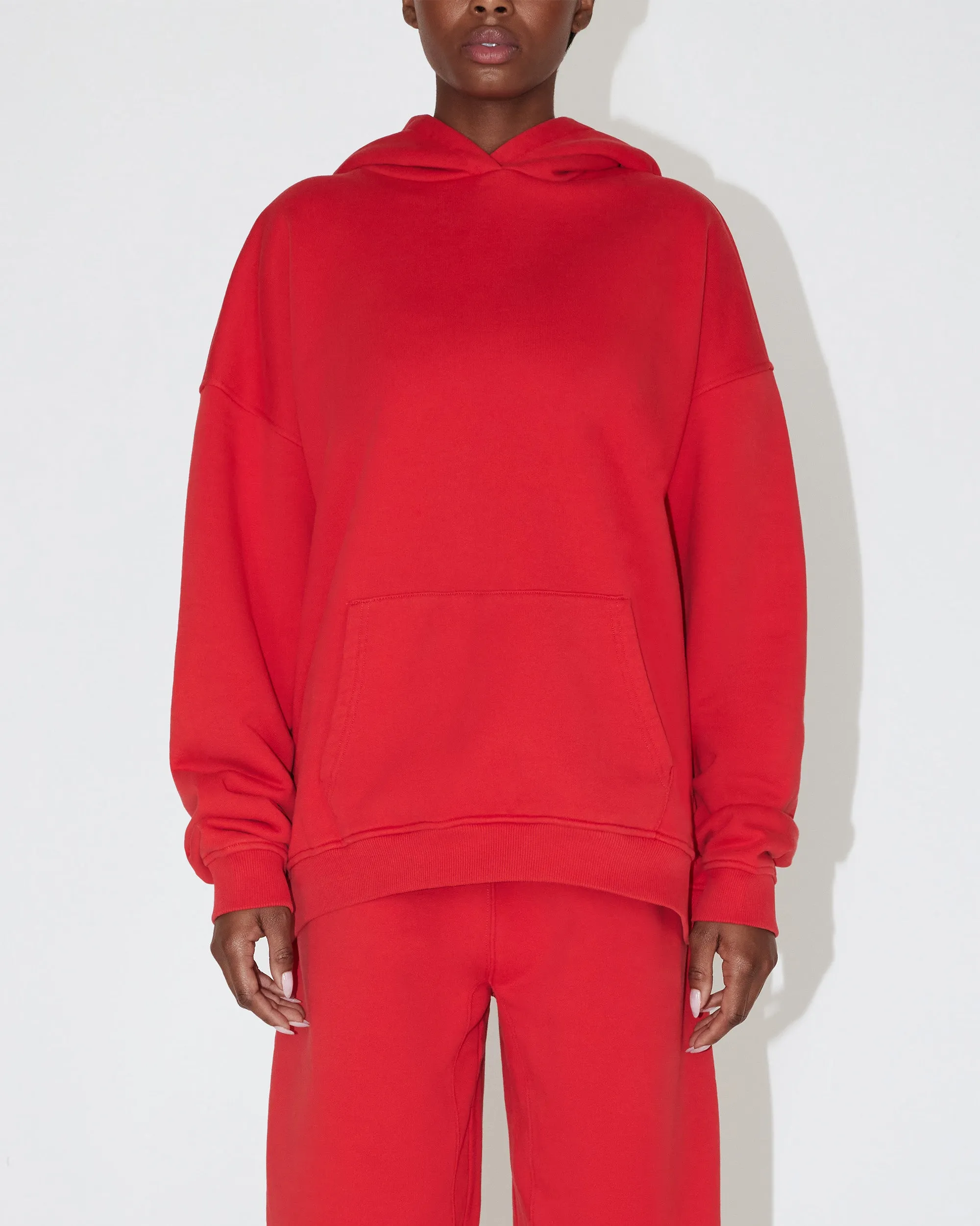 Fleece Oversized Hoodie | Red sold by KHY product image thumbnail 2