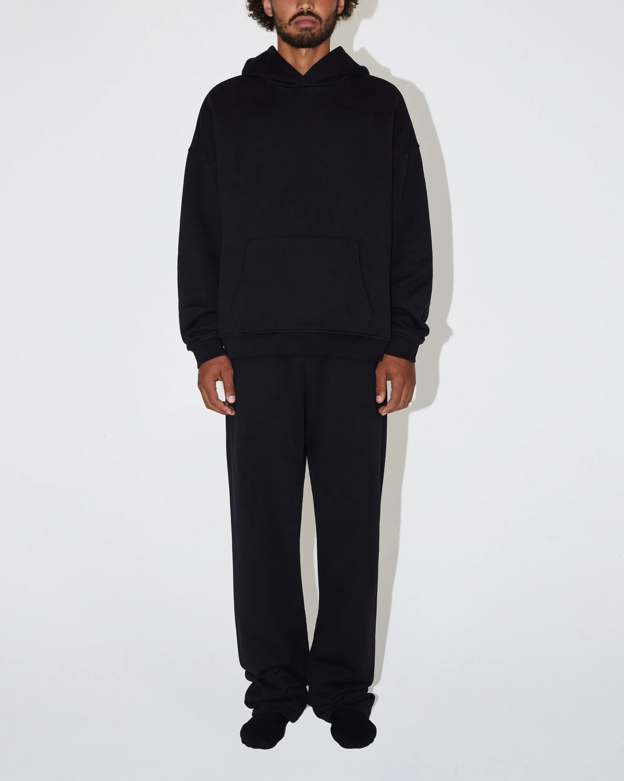 Fleece Oversized Hoodie | Black sold by KHY product image thumbnail 5