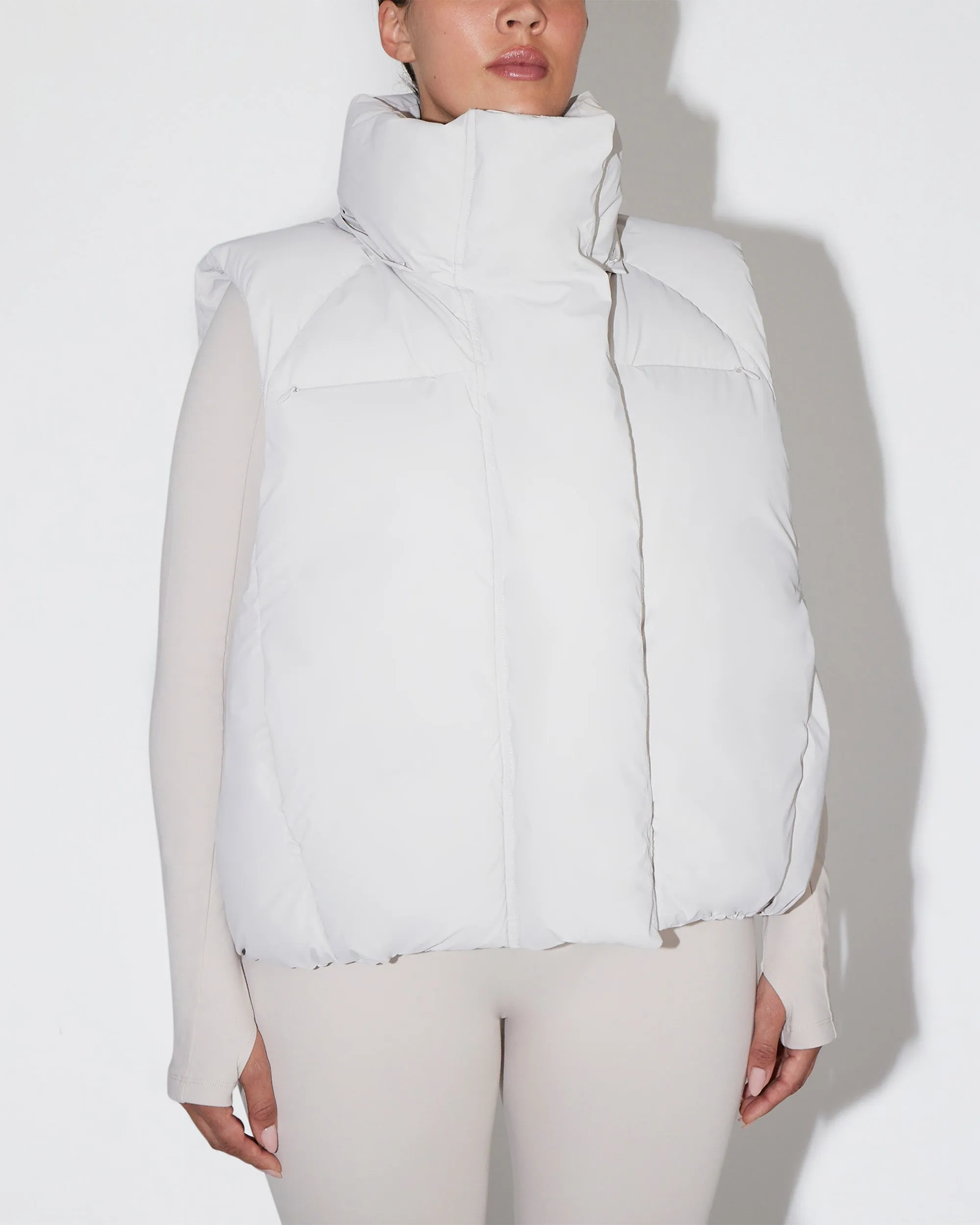 Puffer Vest | Stone sold by KHY product image thumbnail 4