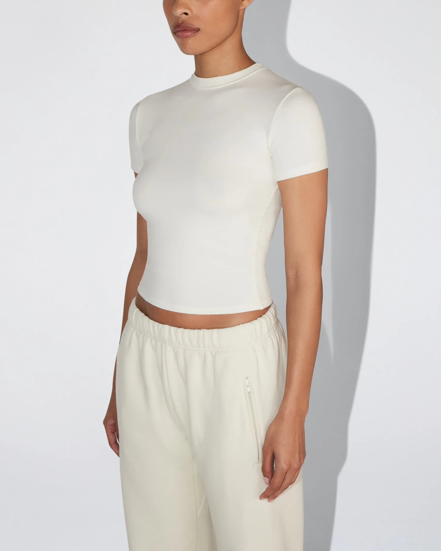 Mid Tee | Ecru sold by KHY product image thumbnail 5