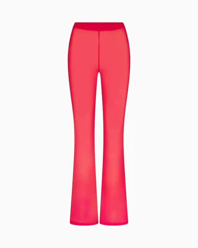 Mesh Low Rise Pant | Cherry sold by KHY