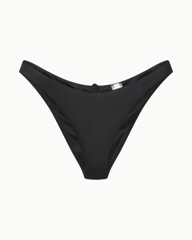 Ruched Cheeky Bikini Bottom | Black sold by KHY