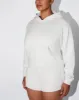 Fleece Zip Hoodie with Oversized Hood | Light Heather Grey sold by KHY