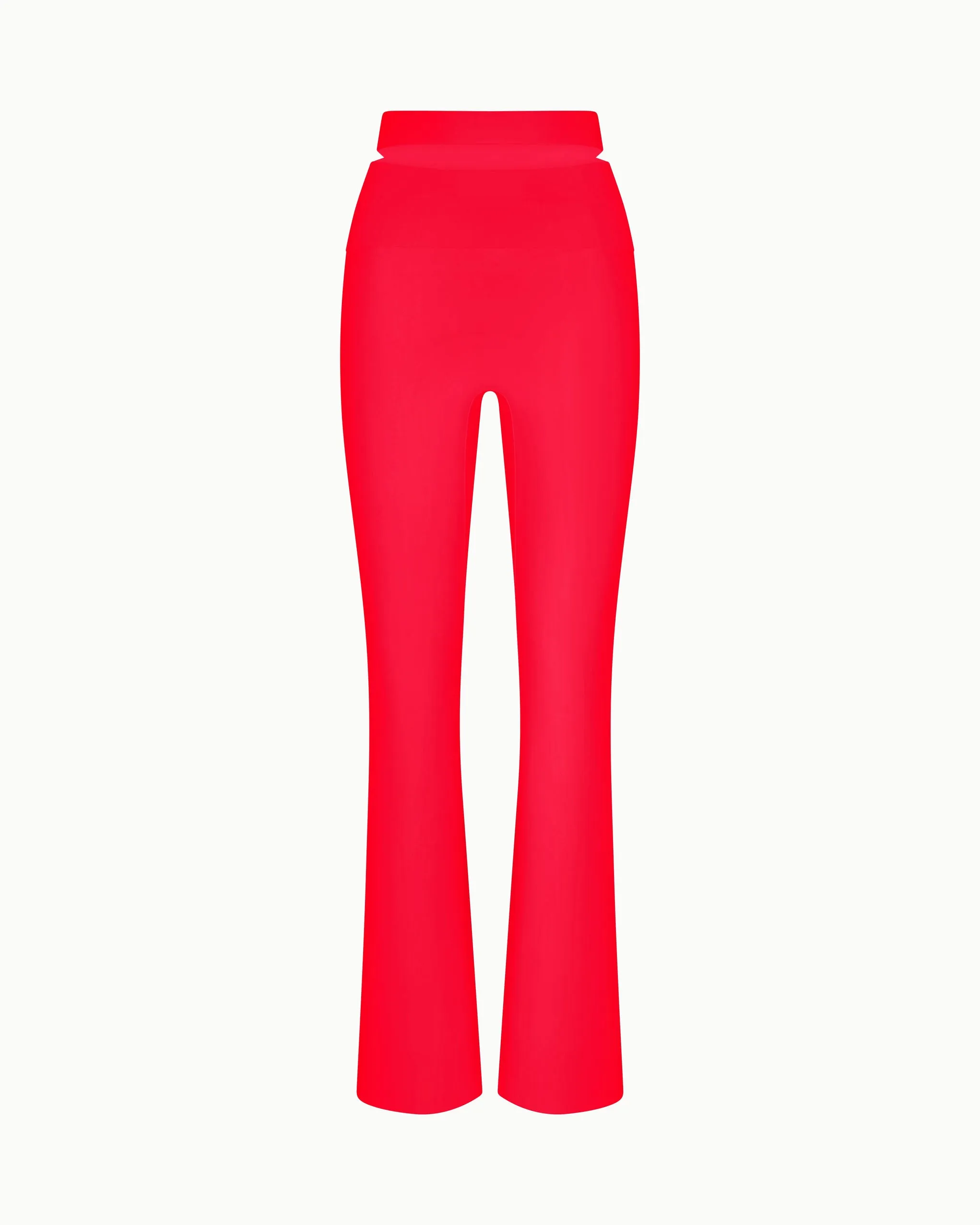 Sleek Stretch Cutout Foldover Pant | Tomato sold by KHY