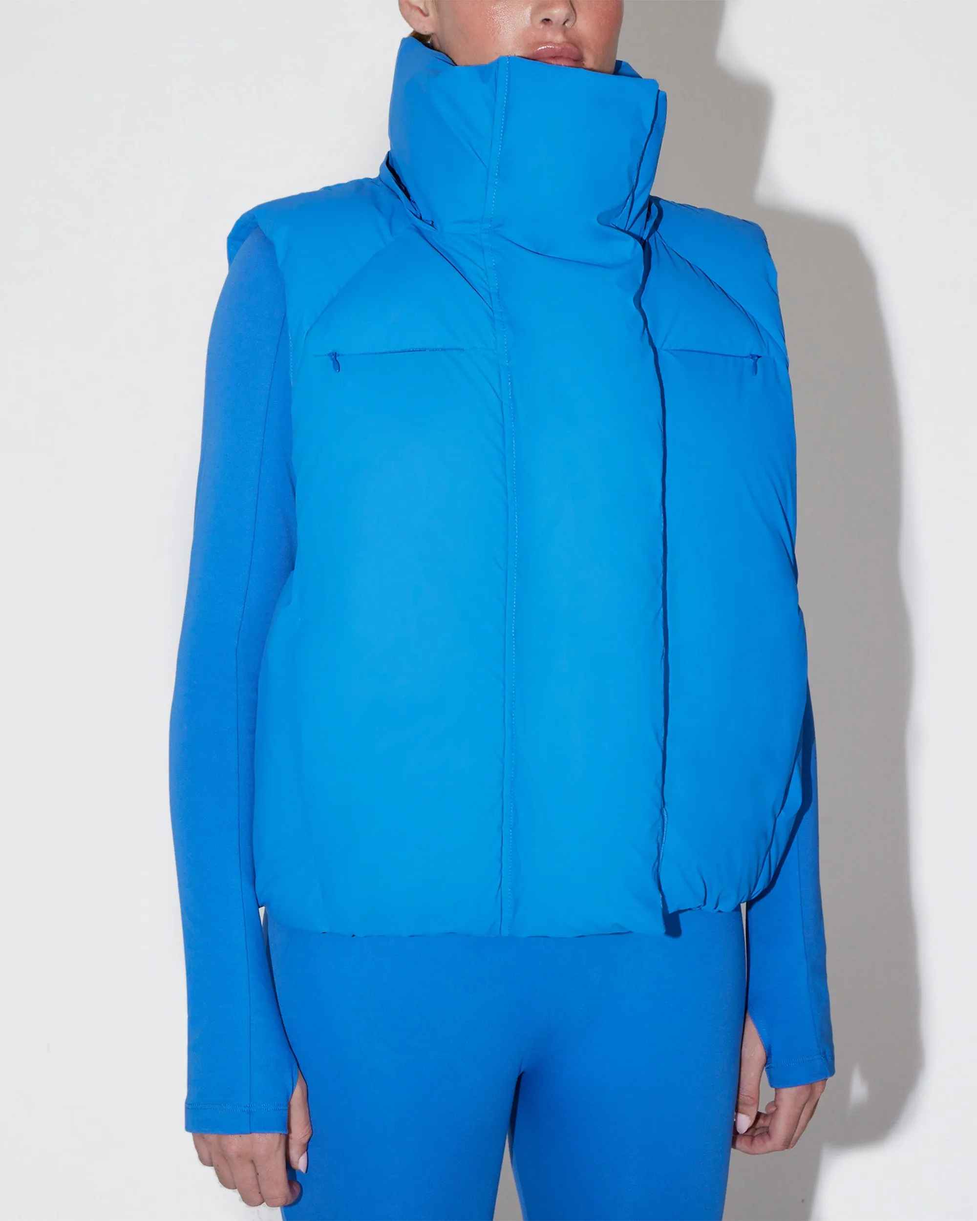 Puffer Vest | Cobalt Blue sold by KHY product image thumbnail 4