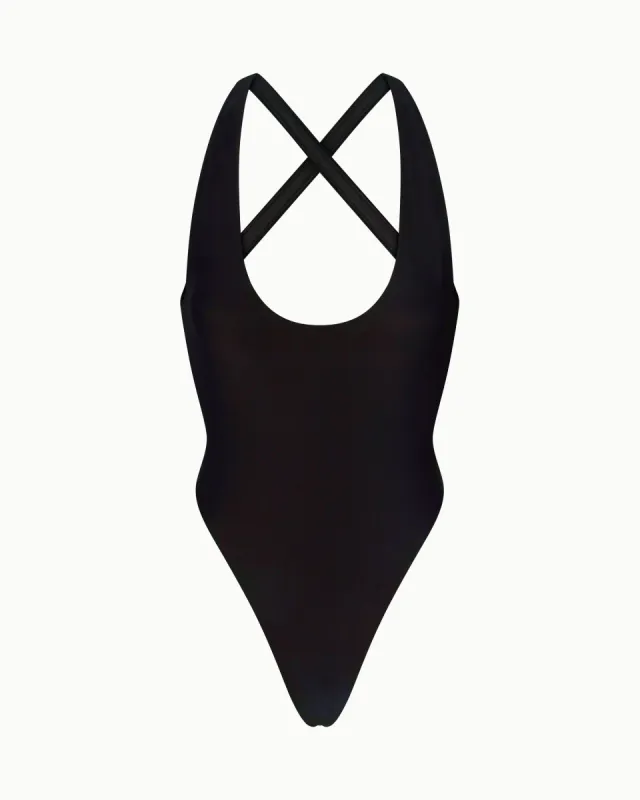 Crossback One Piece | Black sold by KHY