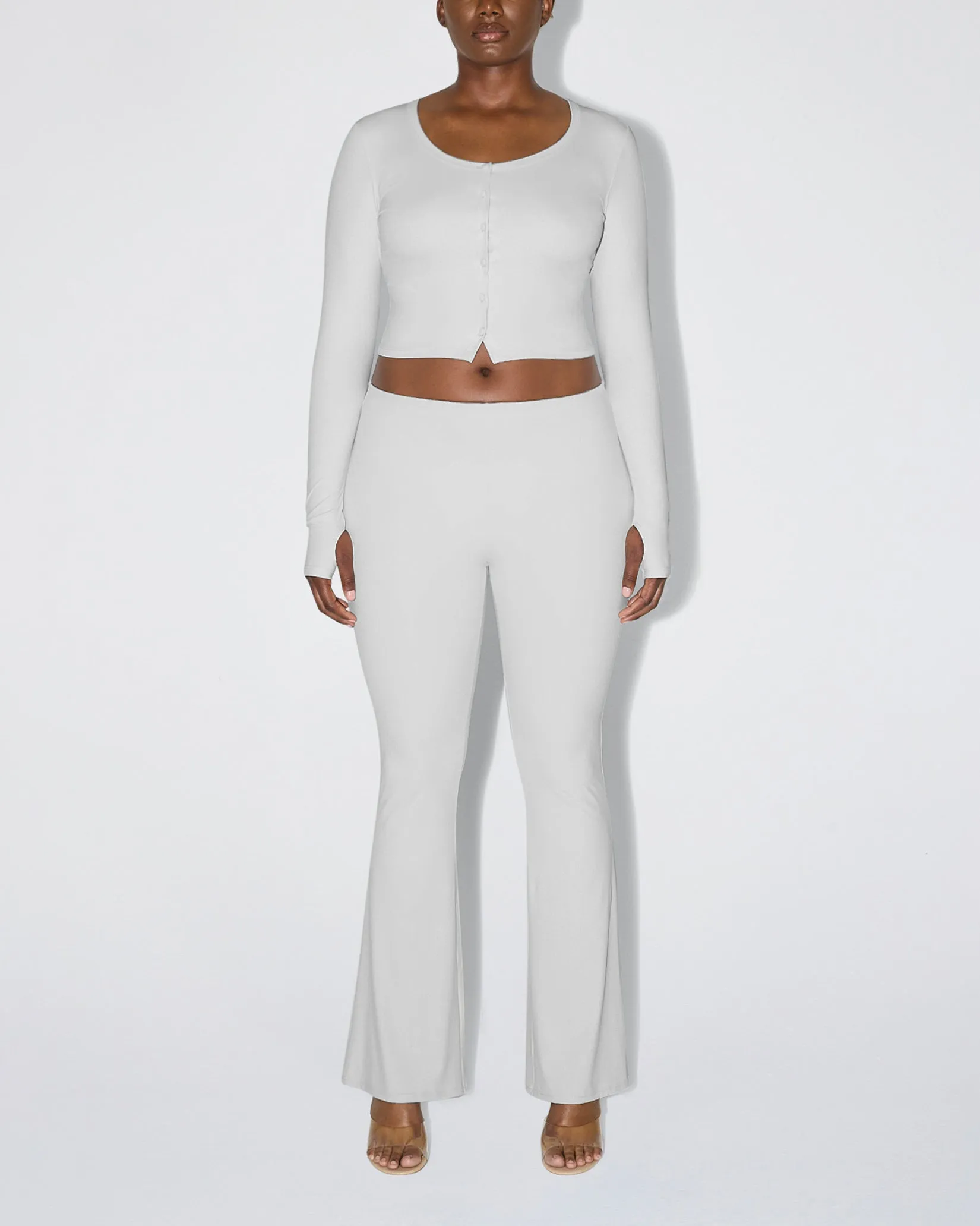 Smooth Stretch Low Rise Pant | Light Grey sold by KHY product image thumbnail 2