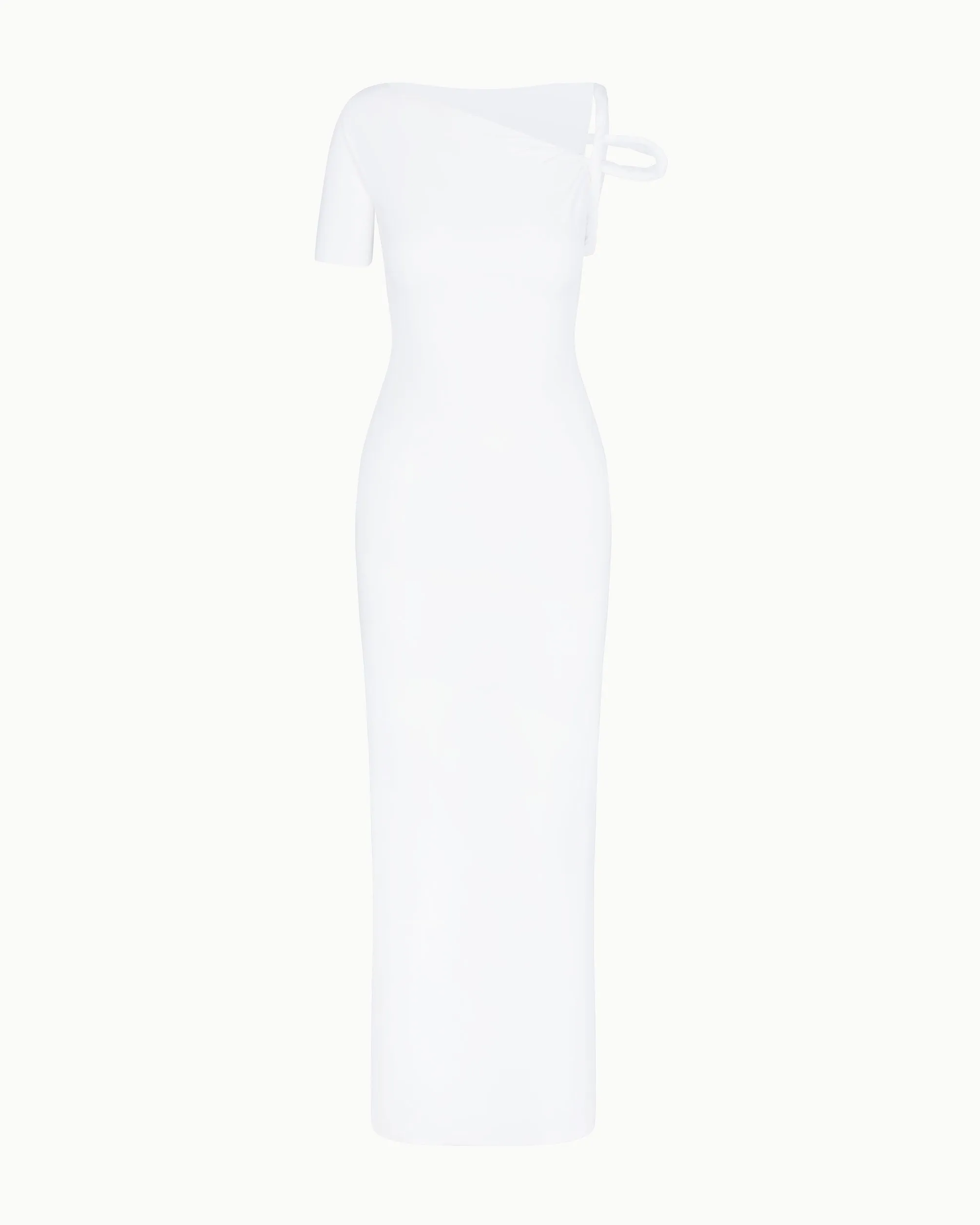 Sleek Stretch Twist Maxi Dress | Bright White sold by KHY