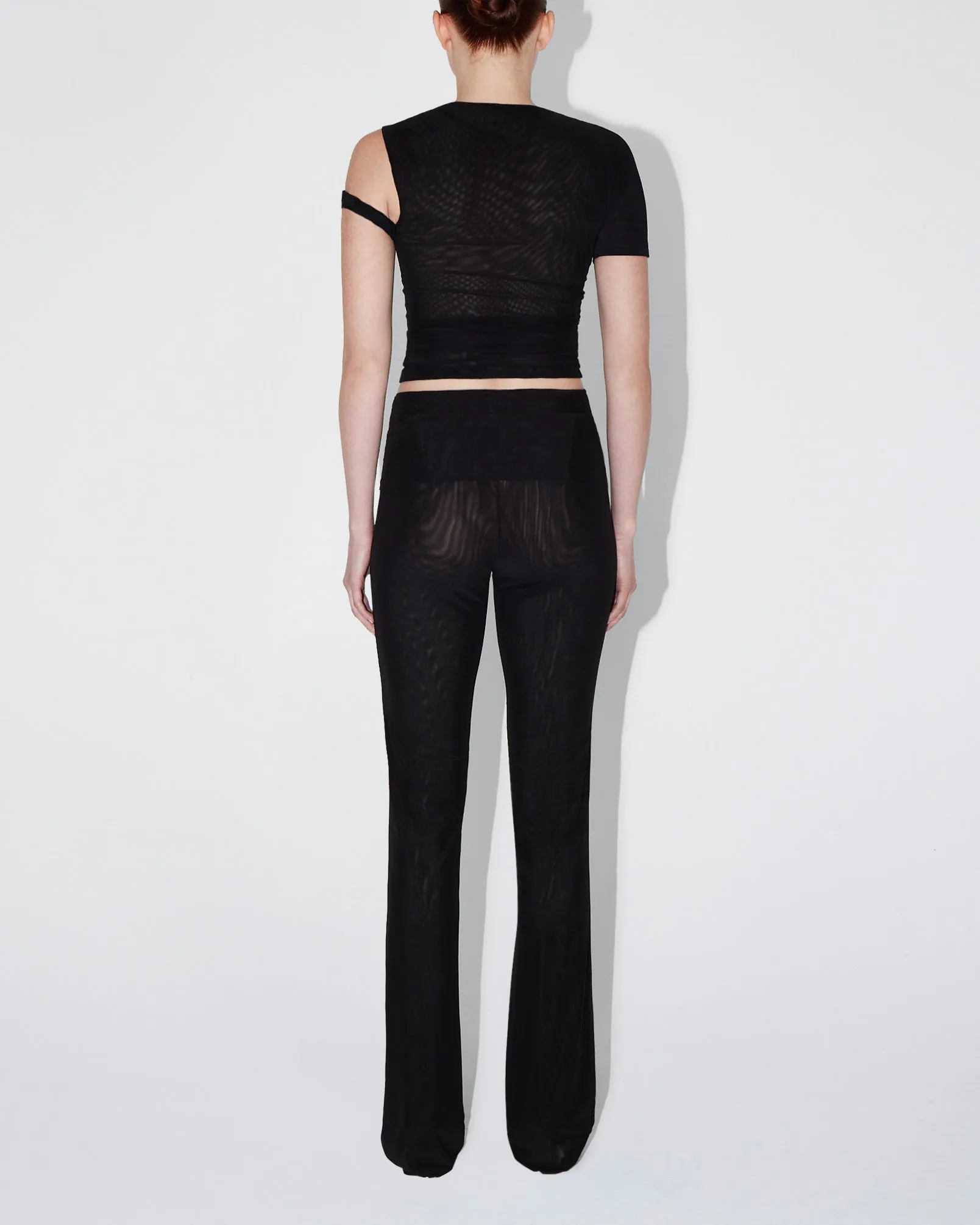 Mesh Stretch Twisted Top | Black sold by KHY product image thumbnail 4