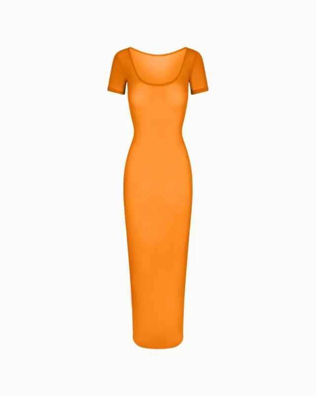 Mesh Scoop Neck Maxi Dress | Sunset sold by KHY