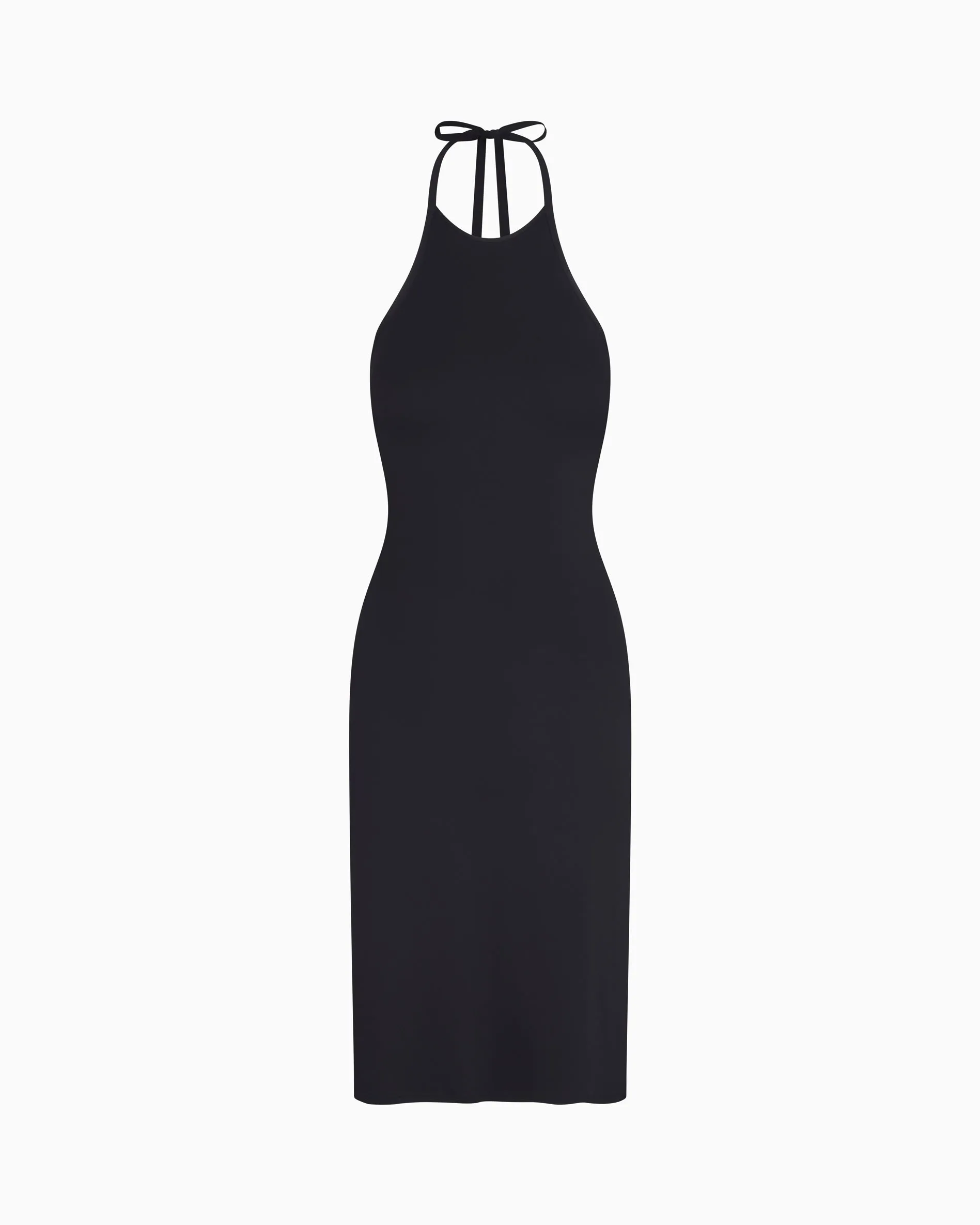 Smooth Stretch Halter Tunic | Black sold by KHY